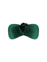 Zimmermann Waverly Flower Bandeau Bra In Emerald