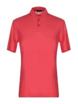 Zanone Polo Shirt In Red