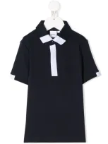 Hugo Boss Teen Short-sleeve Polo Shirt In Blue