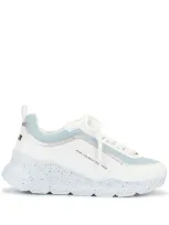 Msgm Never Look Back Low-top Trainers In Blue