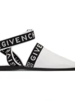 Givenchy White Cotton Blend Mules