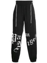 Palm Angels Logo-printed Track Pants In Black