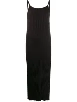 Simon Miller Long Black Ribbed Dress