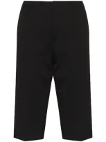 Maison Margiela Tailored Crepe Shorts In Black