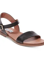 Steve Madden Dina Flat Sandals In Black