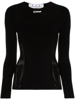 Off-white Active Seamless Top In Black