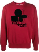 Isabel Marant Miko Sweatshirt In Red Cotton