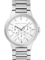 Rebecca Minkoff Cali Bracelet Watch, 36mm In Silver