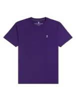 Psycho Bunny Classic V-neck Shirt In Varsity Purple