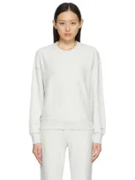 Rag & Bone City Donegal Organic French Cotton-terry Sweatshirt In Ivory Multi