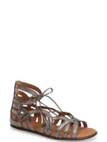 Gentle Souls By Kenneth Cole 'break My Heart 3' Cage Sandal In Graphite Leather