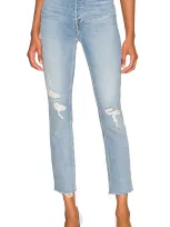 Grlfrnd Piper Super High Rise Slim In Blue