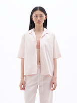 Filippa K Notched-collar Cotton Pyjama Shirt In Pink