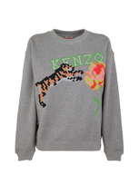 Kenzo Pixel Regular Sweatshirt In Medium Grey