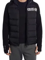 Moncler Zip Up Cardigan In Nero