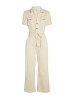 Paige Anessa Belted Jumpsuit In White