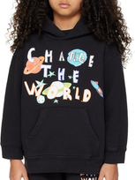 Kids Worldwide Change The World Conscious Hoodie In Schwarz