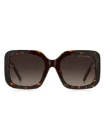 Marc Jacobs 53mm Gradient Square Sunglasses In Havana Brown Gradient