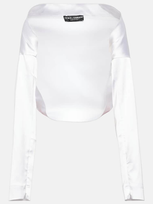 Dolce & Gabbana Bolero Mit Satin-finish In White