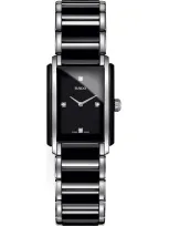 Rado R20613712 Integral Stainless Steel And Ceramic Watch In Silver/black