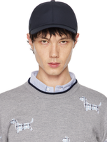 Thom Browne Typewriter Cloth Baseball Cap In 415 Navy